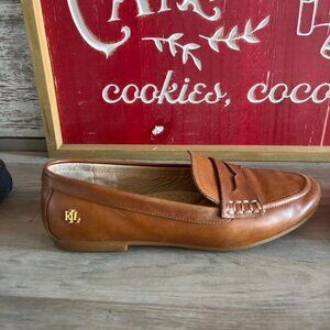 Lauren Ralph Lauren Adison Burnished Leather Loafer